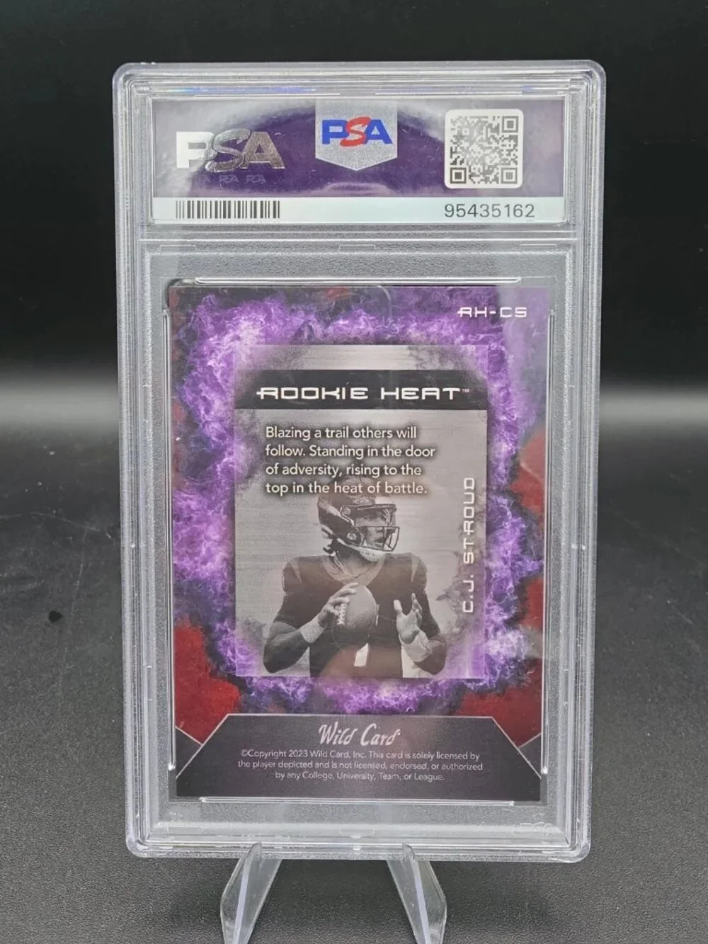 Wild Card 2023 MATTE CJ Stroud Rookie Heat Purple #RH-CS PSA 10 Football /75
